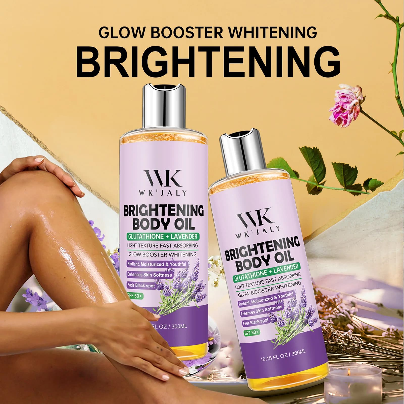 WK JALY Glow Booster huile corporelle éclaircissante blanchissante