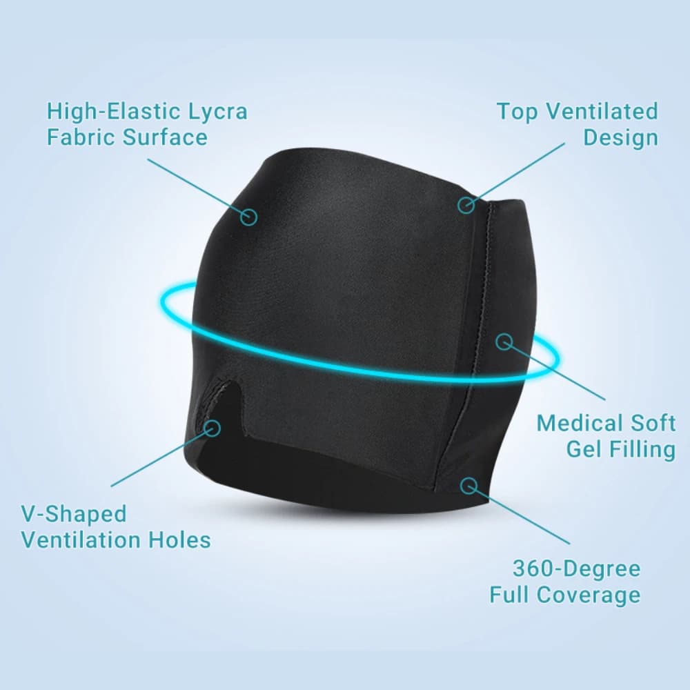 Bandeau de soulagement de la migraine en gel, couche unique, extensible, pour le froid et le chaud, pour soulager la douleur