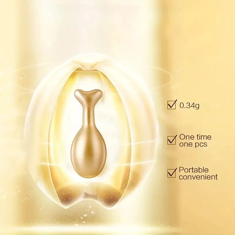 30 capsules d'essence d'acide hyaluronique — Nourrit et hydrate en profondeur, rajeunit la peau jeune, convient au visage et au cou pour retenir l'humidité — Facile à transporter, à utiliser à tout mo
