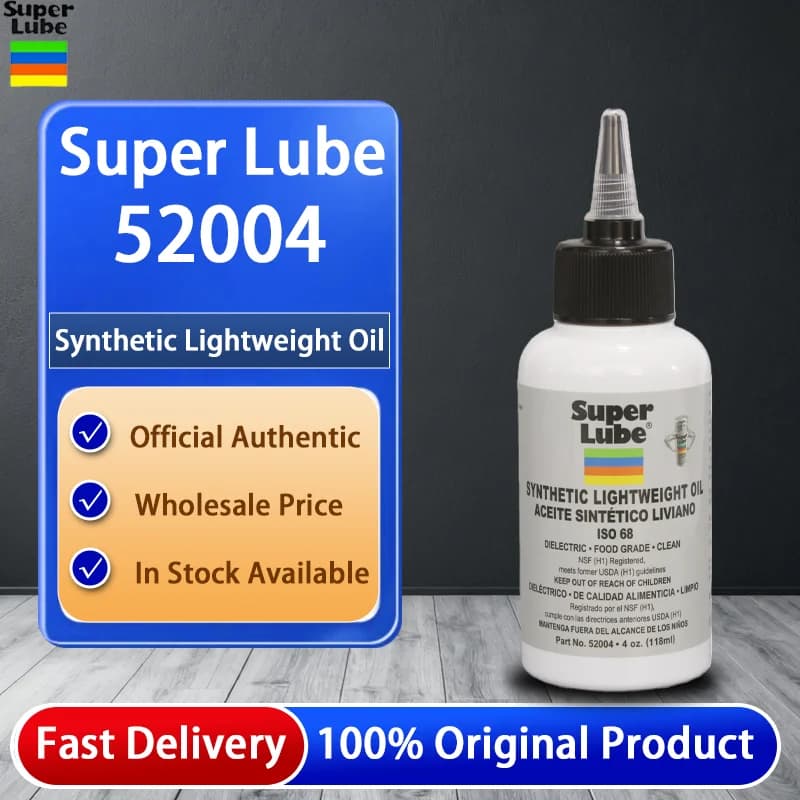 Huile synthétique légère multi-usages Super Lube 52004 118ML en flacon, nouvel emballage pour pompe à vide, équipement de transformation alimentaire