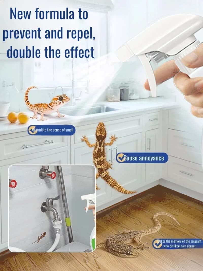 Gecko-Spray répulsif domestique pour petits animaux, Buster extérieur, longue durée