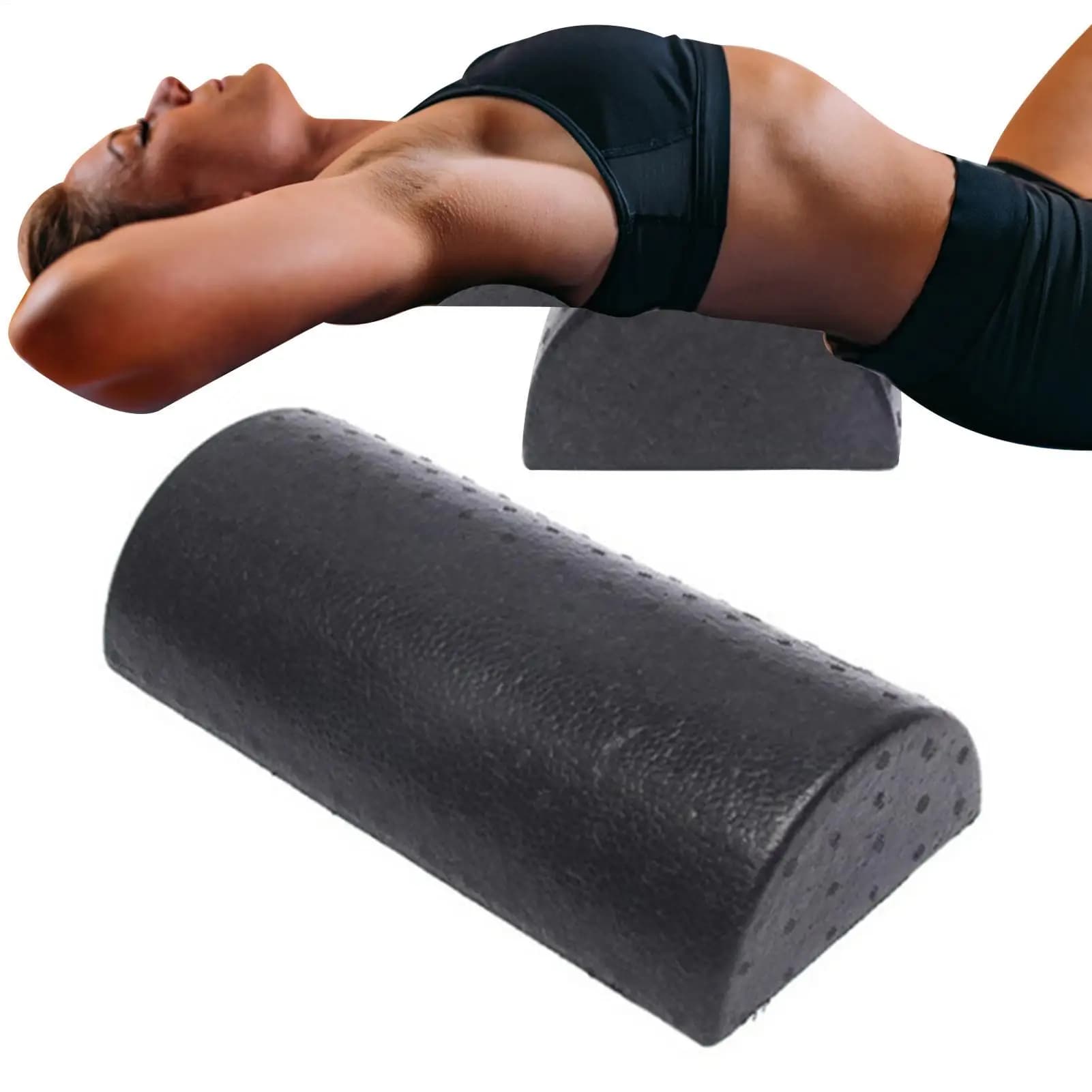 30cm demi-rond Epp mousse rouleau mousse rouleau Yoga Pilates Fitness gymnase Fitness exercice Yoga blocs avec Massage Point flottant