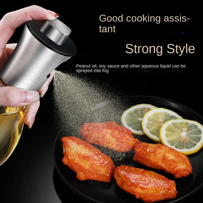 Pot de pulvérisation d'huile, pulvérisateur d'huile pour la cuisson, bouteille de pulvérisation pour Barbecue, friteuse à Air multifonction en verre, Pot d'huile de cuisson à haute pression