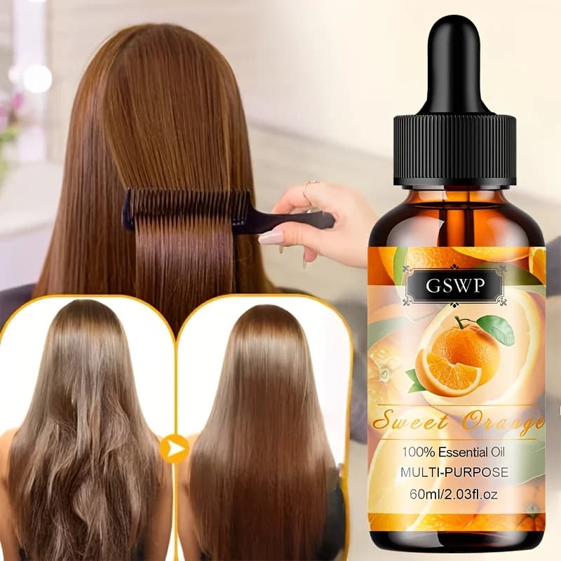 Huile essentielle d'orange douce 100% pure GSWP : Multi-usages pour le massage du visage et du corps