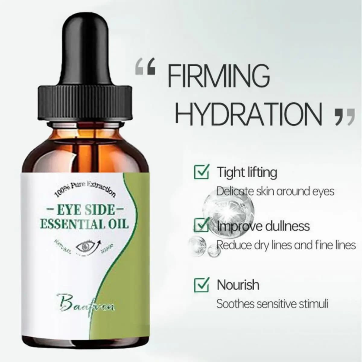 Huile essentielle pour les yeux huile de massage hydratante pour la peau des yeux