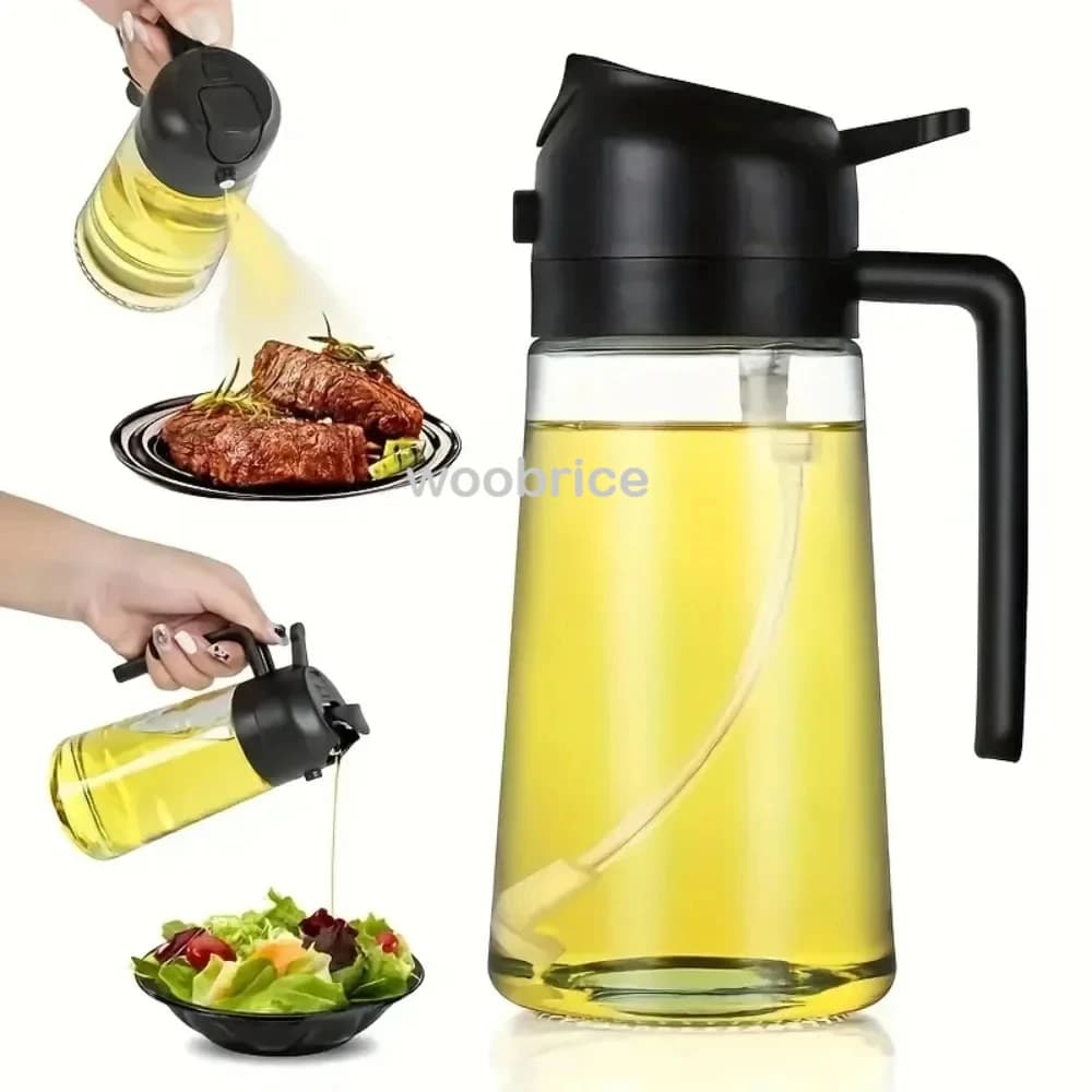 Vaporisateur d'huile d'olive de cuisine, cruet d'huile, vaporisateur d'huile de cuisine à usage touristique, bouteille de pulvérisation étanche, ménage