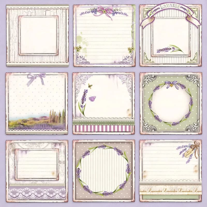 Autocollants lavande provençale, artisanat et Scrapbooking, autocollants décoratifs pour livre de jouets pour enfants, papeterie de bricolage