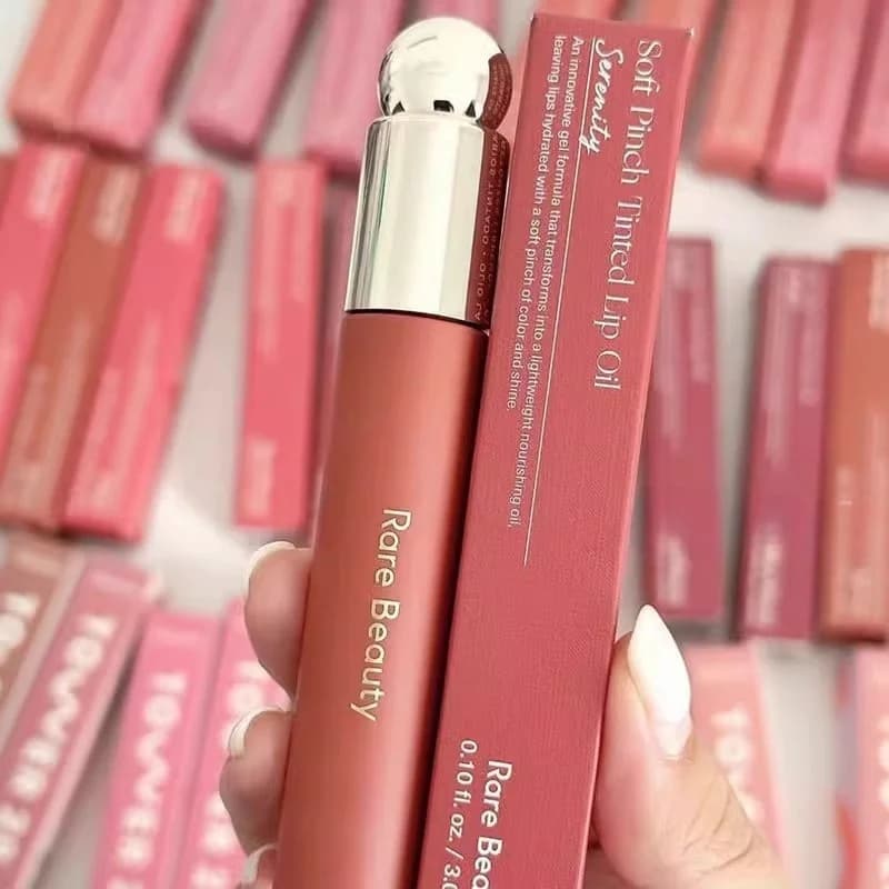 Rare beauté doux pincement teinté huile pour les lèvres tache brillant à lèvres délice espoir heureux merveille liquide Blush maquillage cosmétiques visage yeux fard à joues