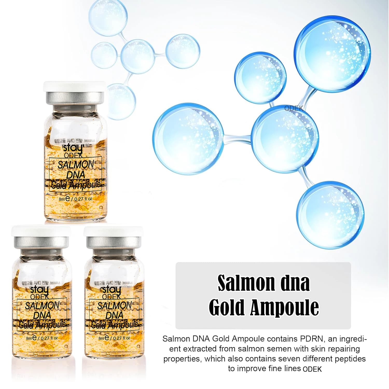 Kit de sérum booster pour la peau à l'ADN de saumon 8 ml
