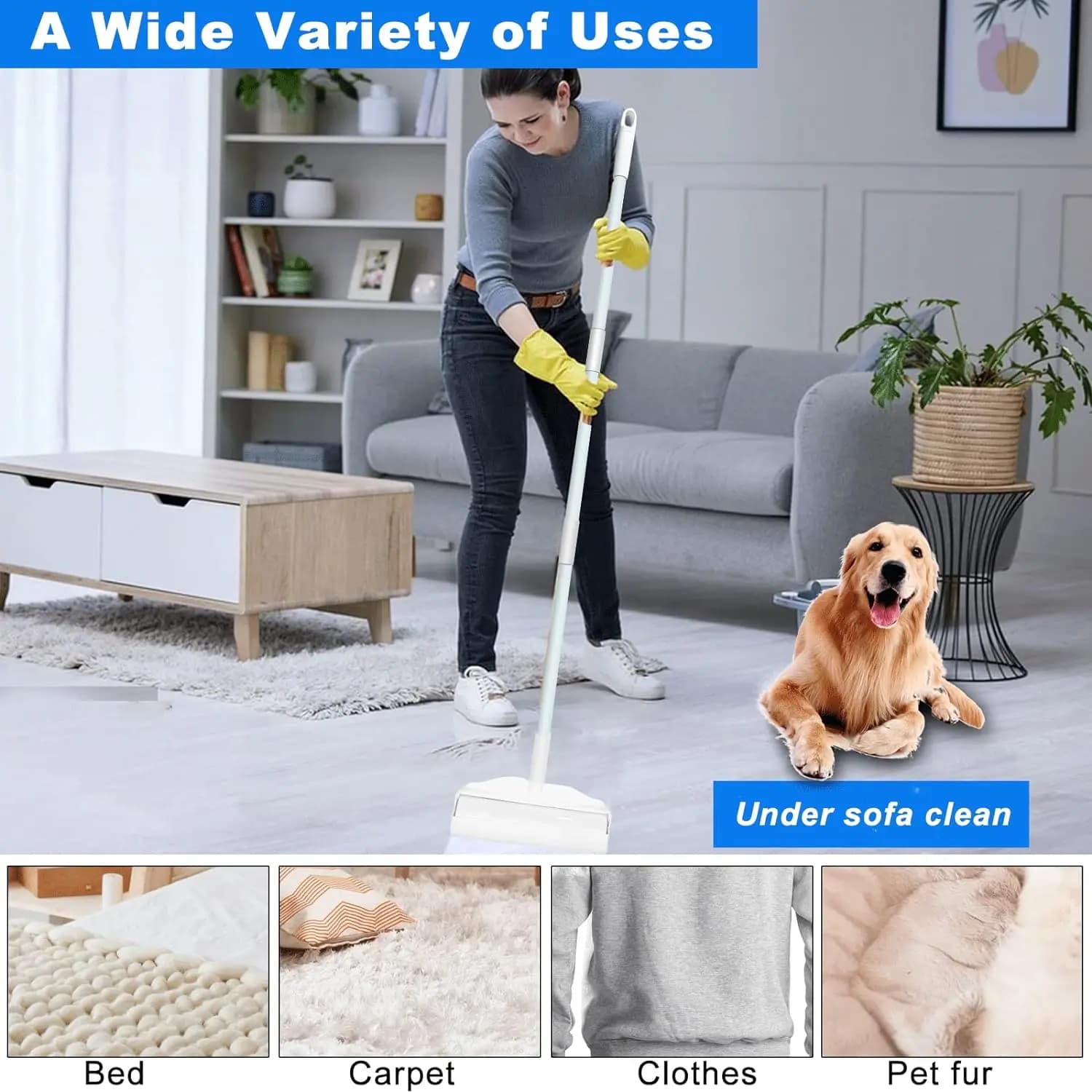 Rouleau adhésif anti-poils, rouleau extensible pour enlever les poils, rouleau adhésif amovible pour enlever les poils du sol