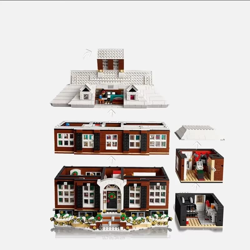 3955 pièces de blocs de construction pour enfants, modèle maison familiale, jouets éducatifs, cadeau d'anniversaire et de Noël